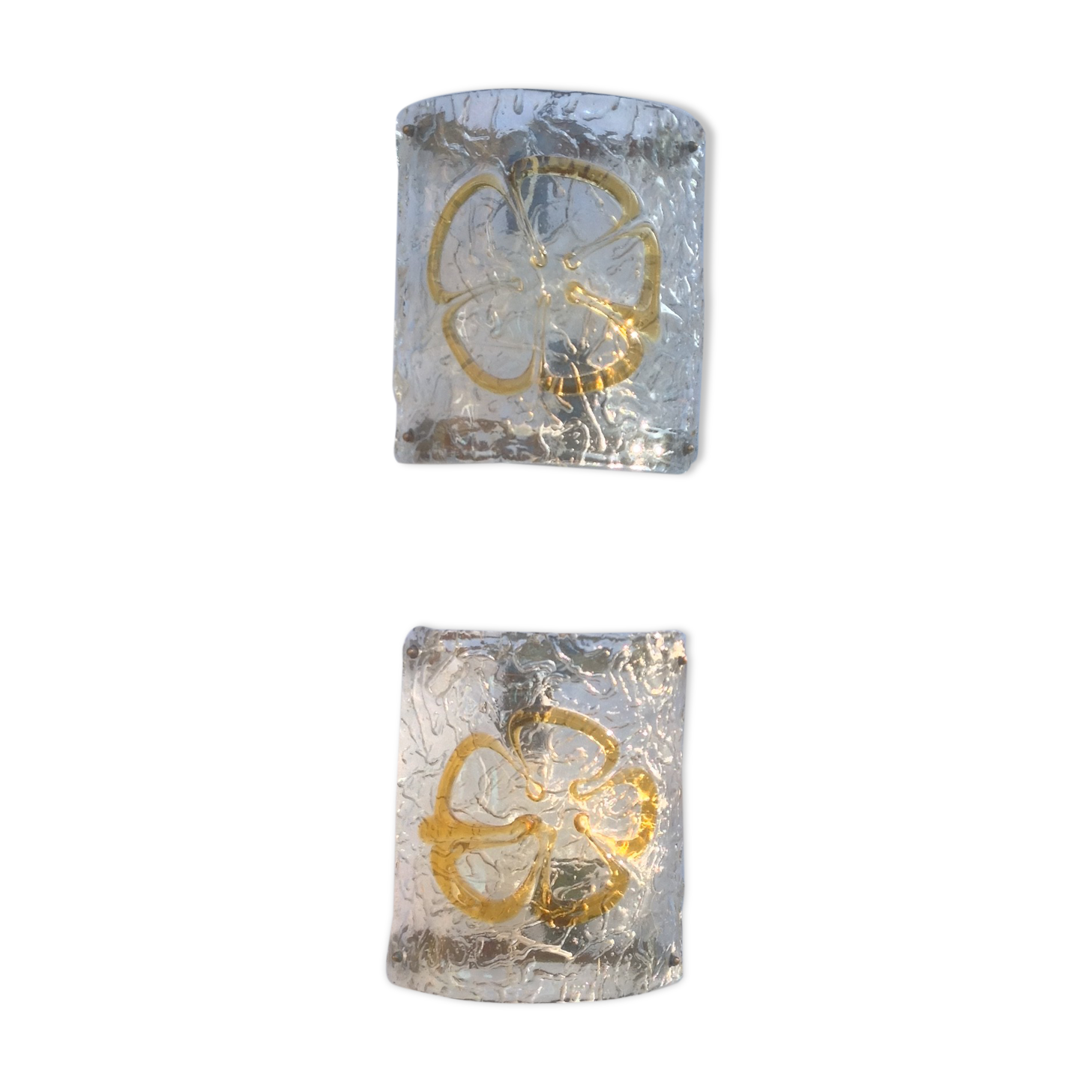 Pair of vintage sconces in Murano