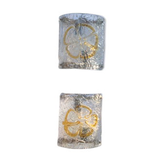 Pair of vintage sconces in Murano