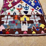 Moroccan Berber carpet Boucherouite 273 x 124 cm Excellent condition