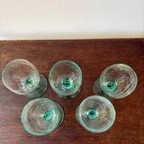 Lot de 5 verres à vin luminarc modèle Molière coloris Saphir