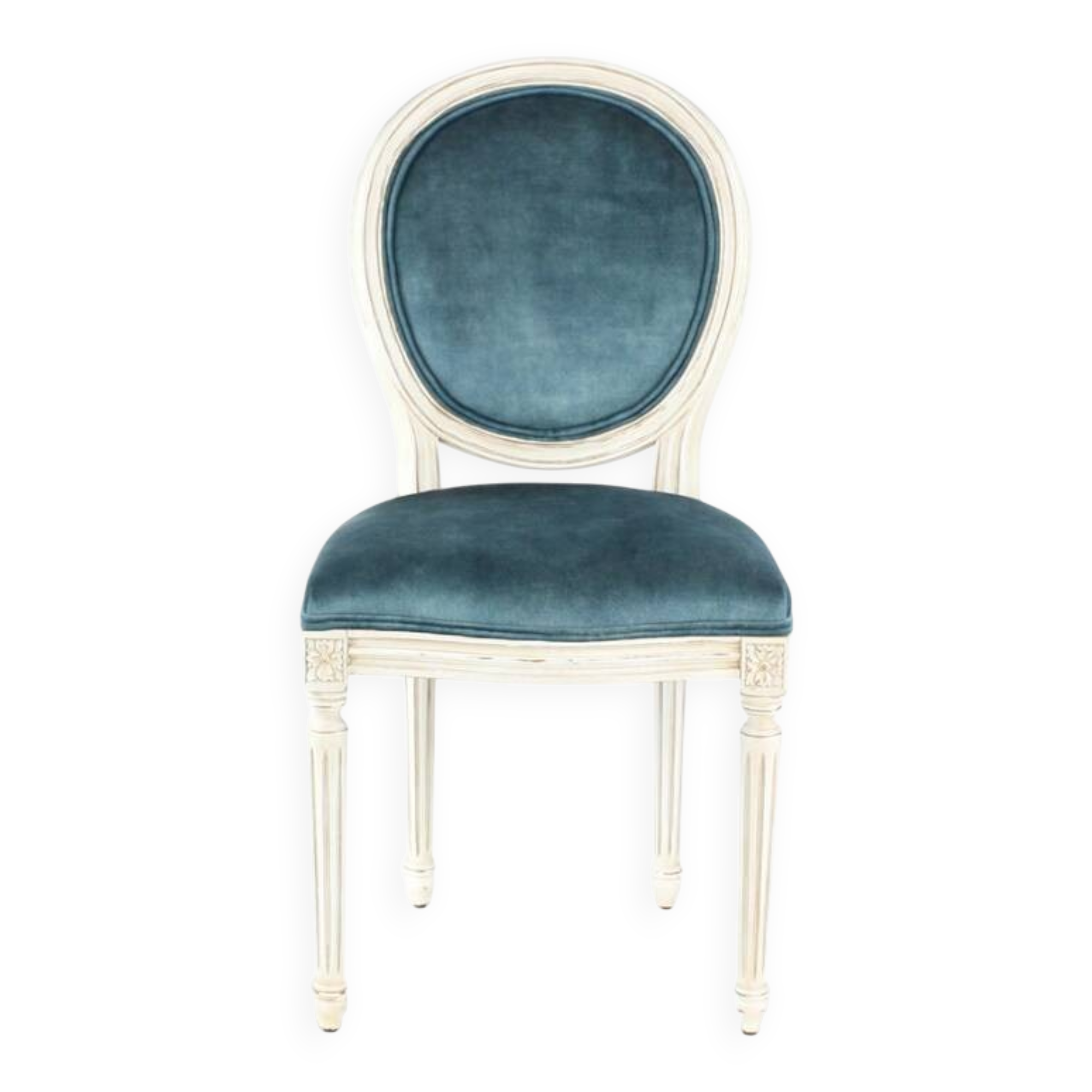 lot 6 chaises médaillon de style Louis XVI