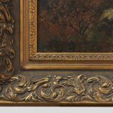 Signed French Oil on Canvas painting of a forest, Paris, 1926