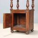 Antique Louis-Philippe bedside table in walnut, Italy, 19th century.