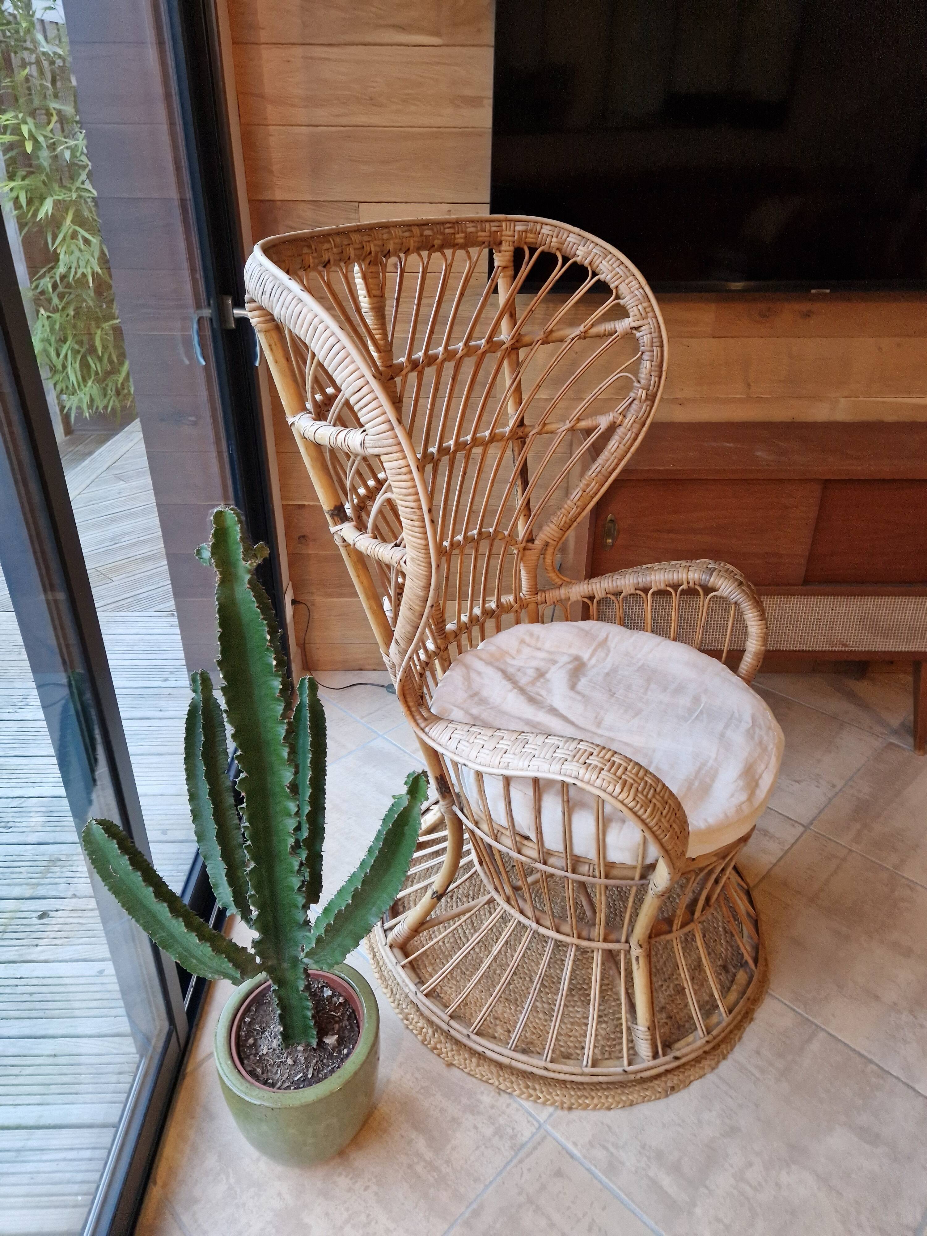Gio Ponti wicker armchair
