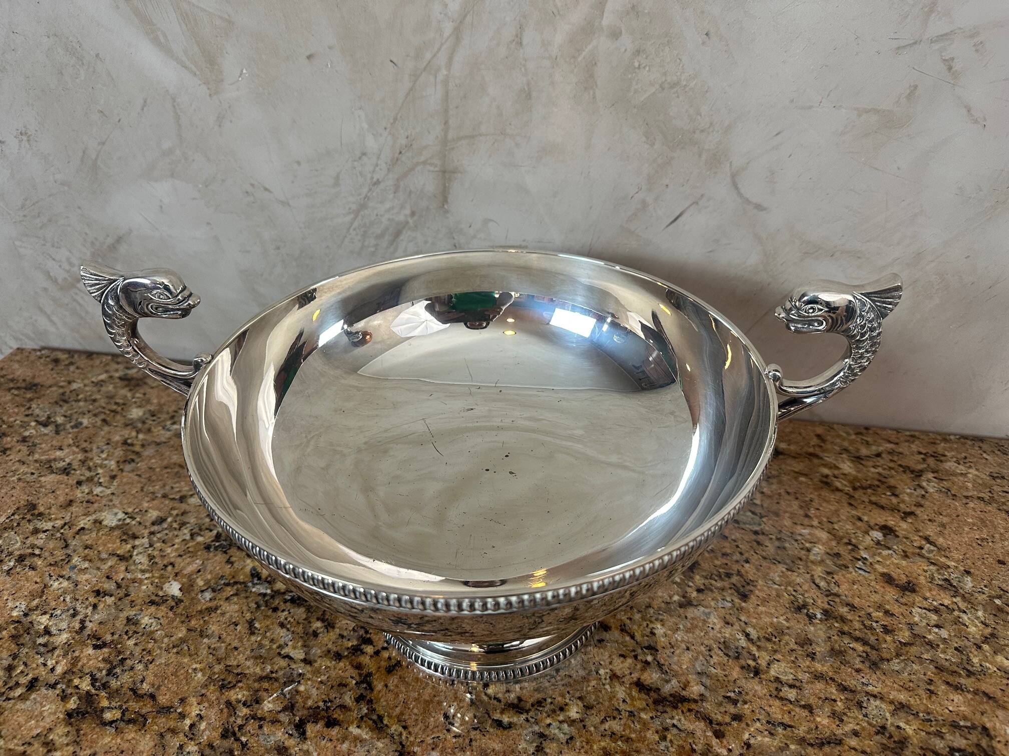 Silver metal cup