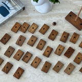 Vintage wooden domino game