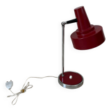 Red metal desk lamp