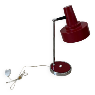 Lampe de bureau métal rouge