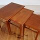 Scandinavian trundle tables made in teak Kai Kristiansen