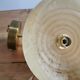 Vintage lampshade wall lamp in yellow Clichy glass