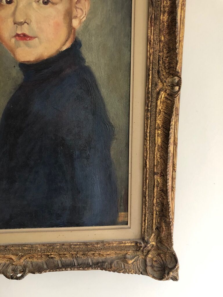 Table: school of the 19th: Portrait of a child