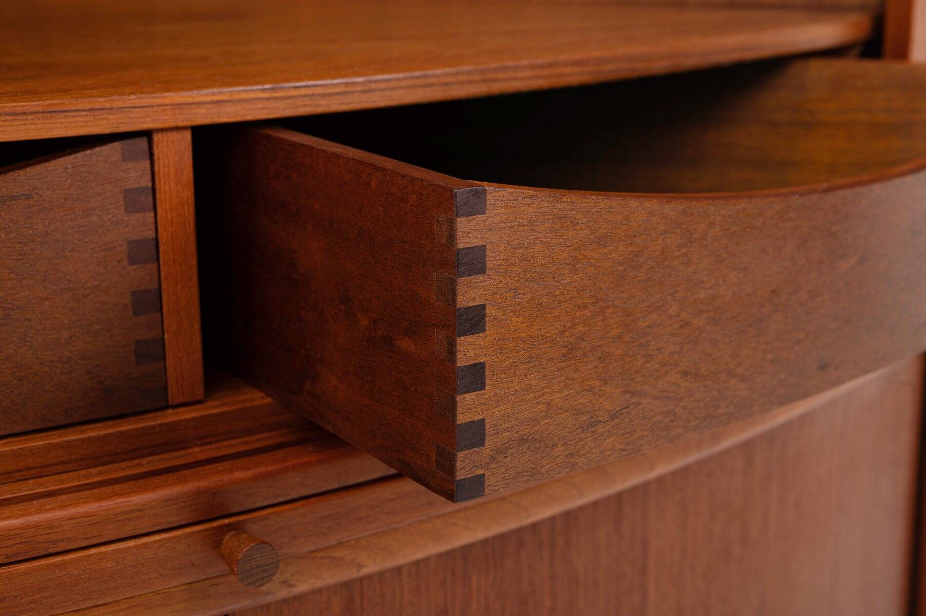 Danish corner cabinet by Johannes Andersen for Uldum Møbelfabrik, Denmark, 1960s