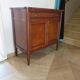 Louis XVI-style sideboard - 1 drawer - fluted legs - mahogany - solid wood