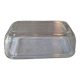 Transparent glass butter dish from lever
