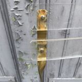 4 folding chairs garden style gilded metal structure and plexiglass slats