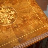 Vintage Style Sheraton Rotating Library Table in Elm and Satinwood