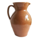 Very large antique glazed terracotta jug H 40 cm