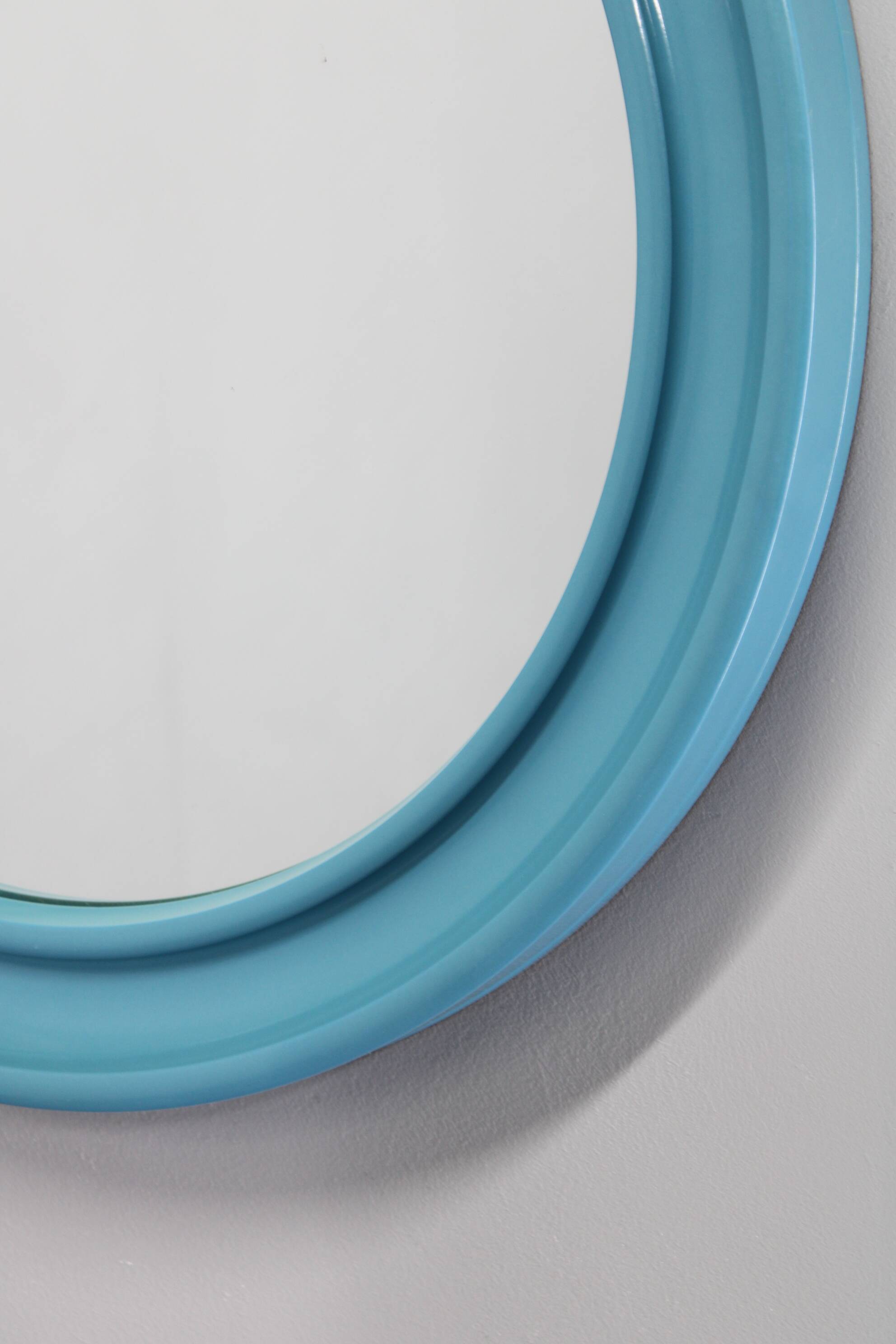 1970s Round Mirror , Italy