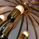 Suspension/lustre verre et laiton des années 80
