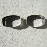 Pair of art deco towel rings