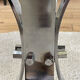 Table basse vintage en verre et chrome