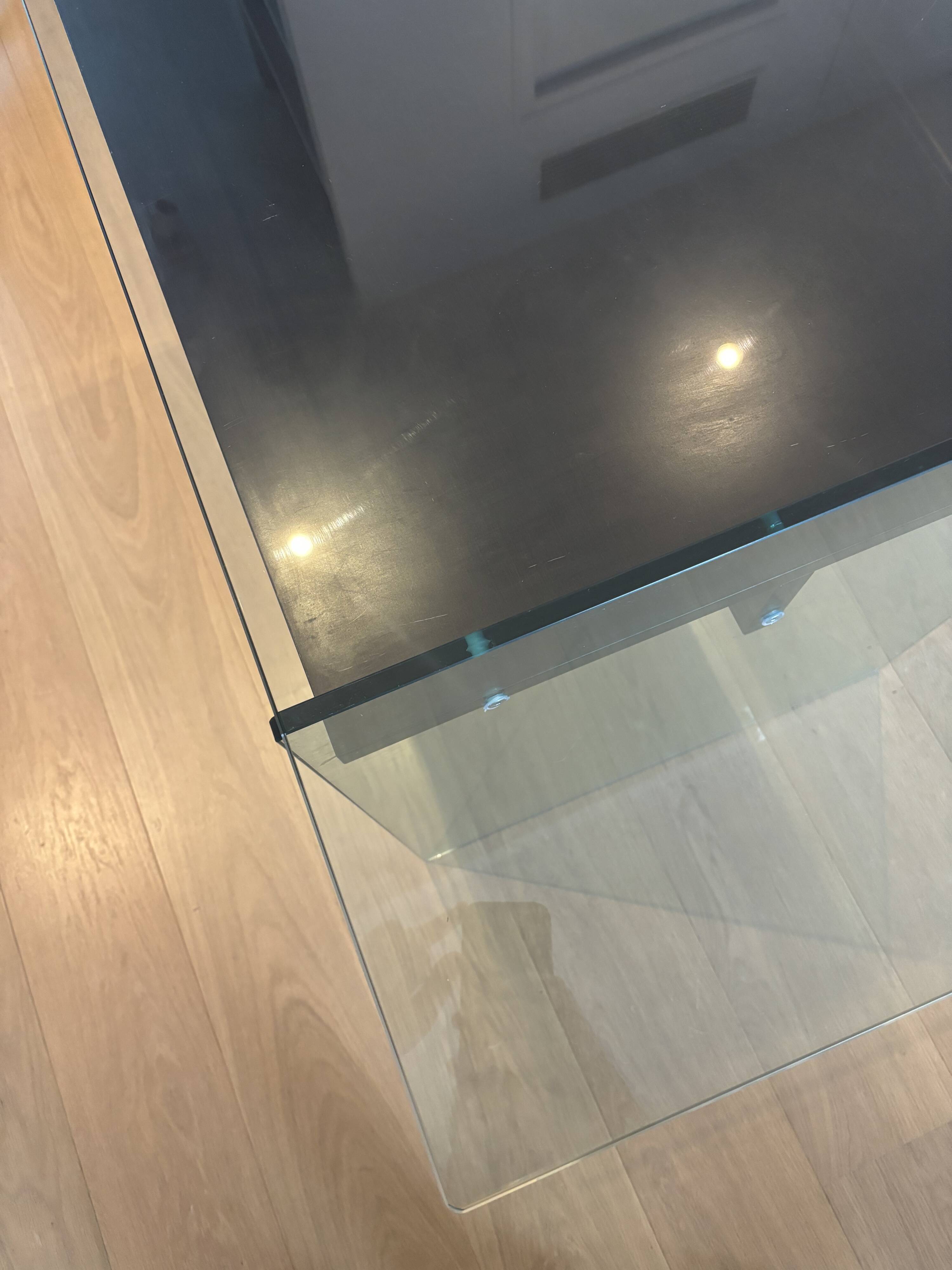 Artelano glass & wood desk