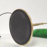 Banker lamp notary golden opaline green
