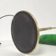 Lampe banquier notaire dorée opaline verte