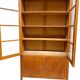 XL vintage display cabinet high in wood / cupboard / laboratory cupboard