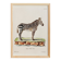 Poster of the Zebra, based on an old engraving from 1774.