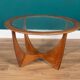 Retro Teak Round 'Astro' 'Fresco' Coffee Table By Victor Wilkins For G Plan