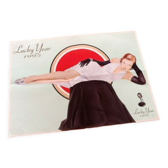 Affiche poster pin up lucky year 1995 format 610x450mm