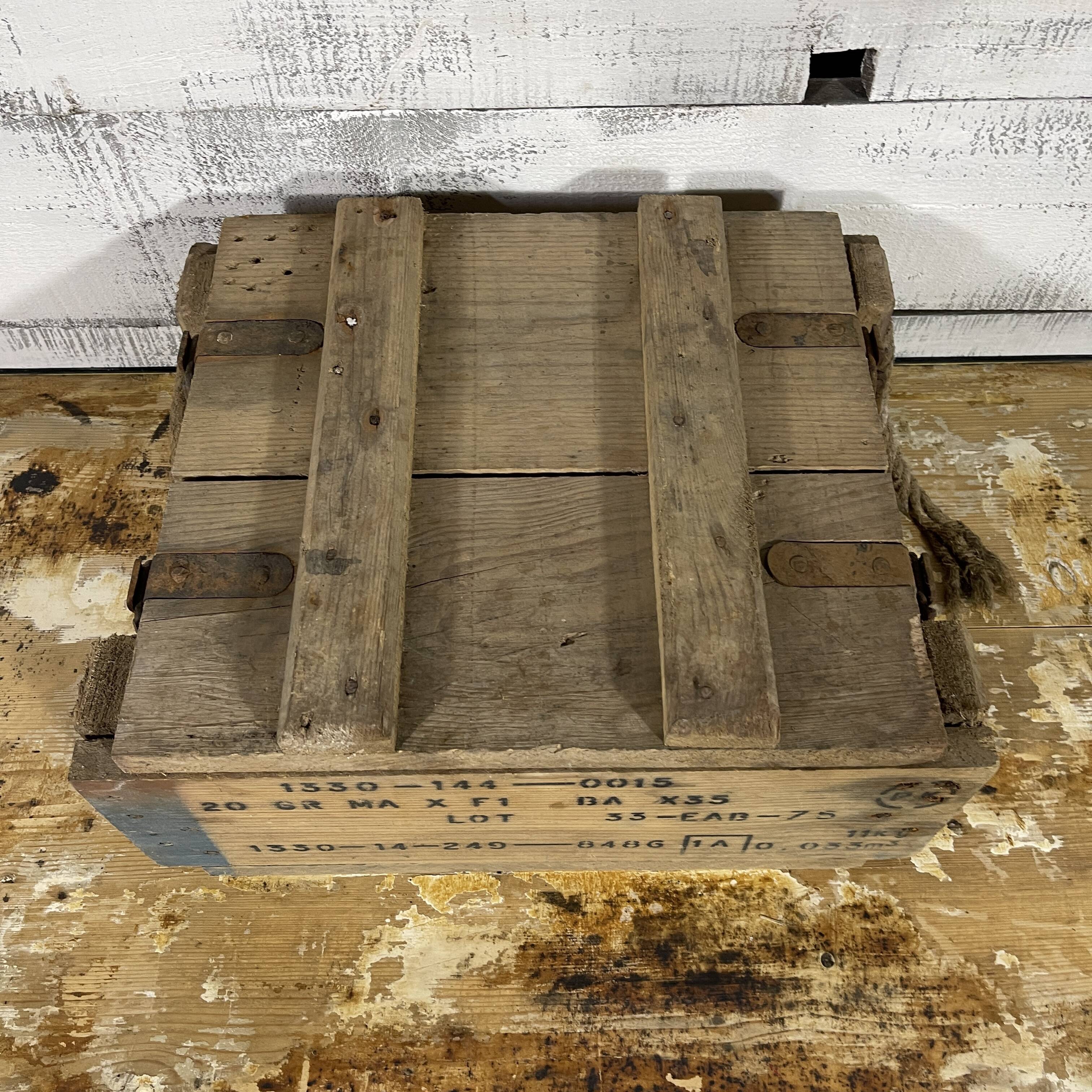 Wooden ammunition box