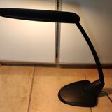 Black unilux workshop lamp with articulated arm