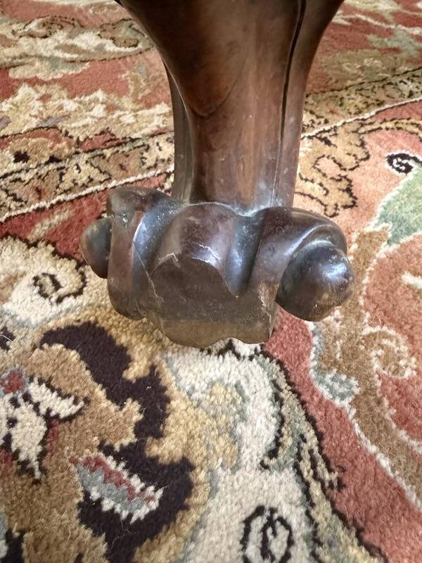 Méridienne époque Napoléon III en noyer sculpté