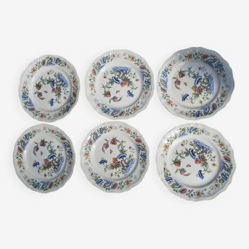 6 Korean decorated plates