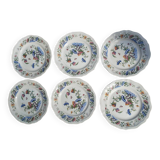 6 assiettes d corees