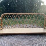 Vintage rattan shelf