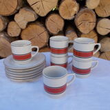 Set 6 coffee cups