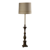 Antique candlestick with lampshade Italy 20th Century