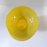 Yellow glass vase