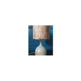 Vintage stoneware and cork lamp