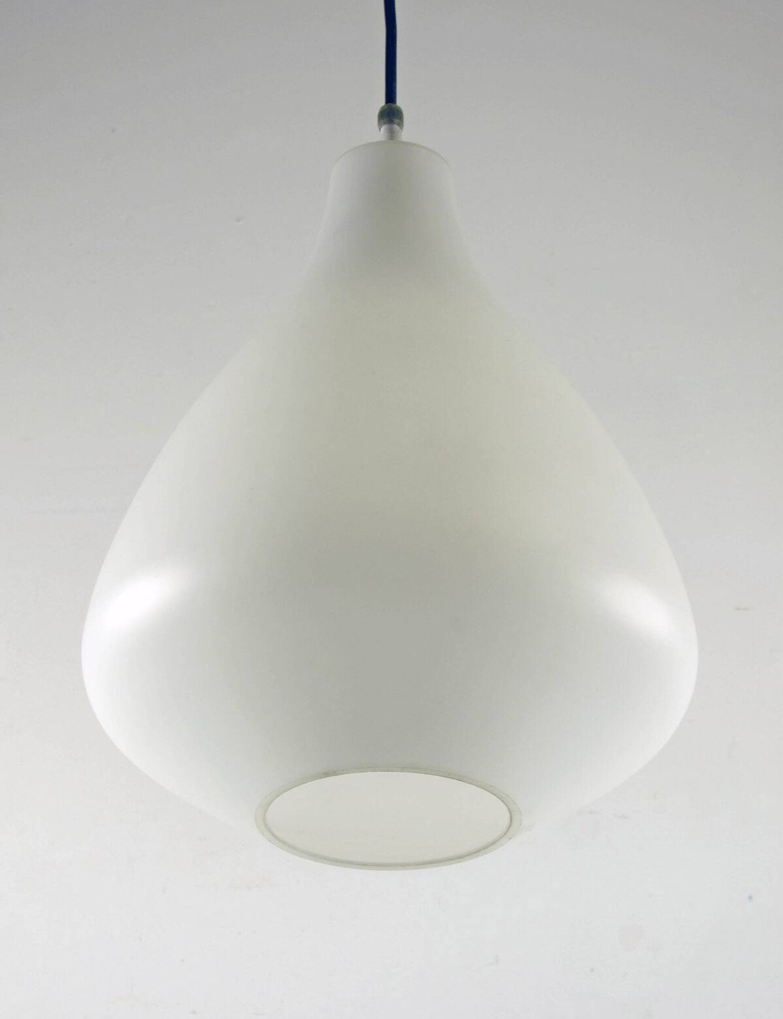 Lisa Johansson-Pape Vintage Opal Glass Pendant – Finnish Mid-Century Light