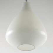Lisa Johansson-Pape Vintage Opal Glass Pendant – Finnish Mid-Century Light