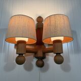 Uno Kristiansson wall lamp Pinus for Luxus Sweden 1970’s