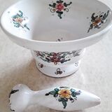 Mortar and his pestle in Italian earthenware