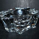 Saint-Louis DESIGN Modernist Crystal Ashtray with Label