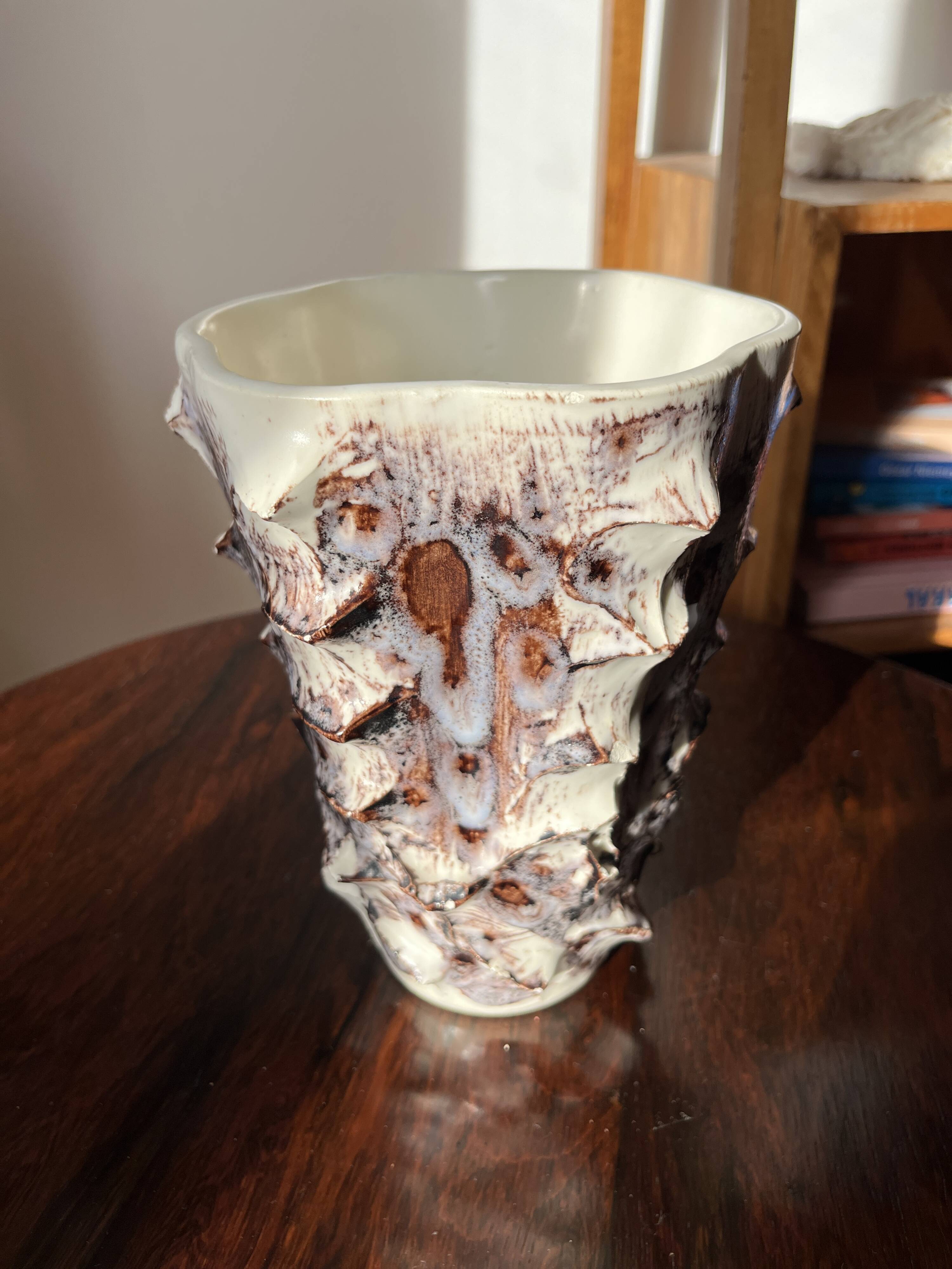 Large vintage Vallauris vase, antique ceramic