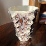 Large vintage Vallauris vase, antique ceramic