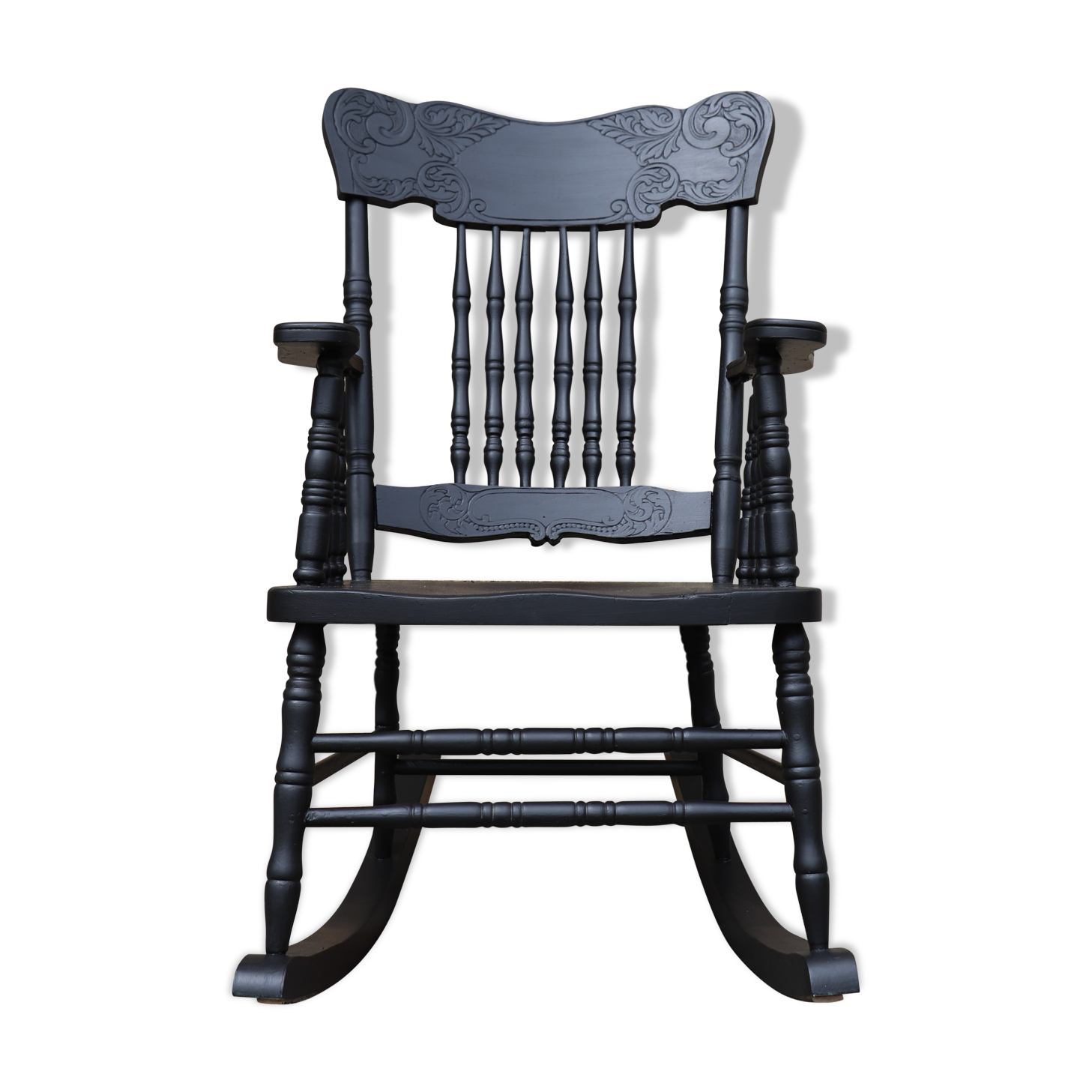 American rocking-chair repainted in black